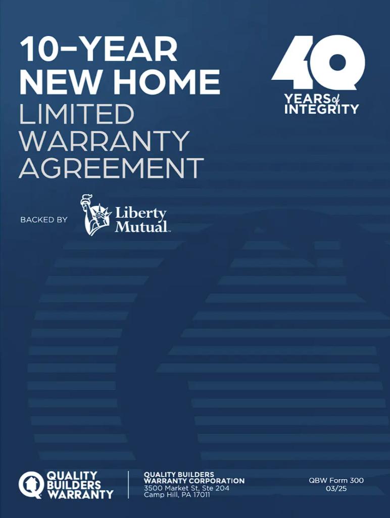 QBW Warranty Book